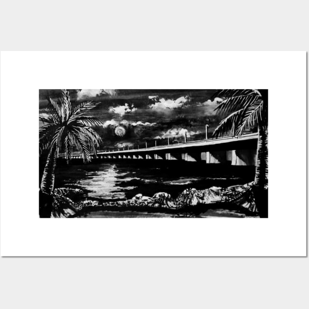 Bridge to the Keys Wall Art by SeanKalleyArt